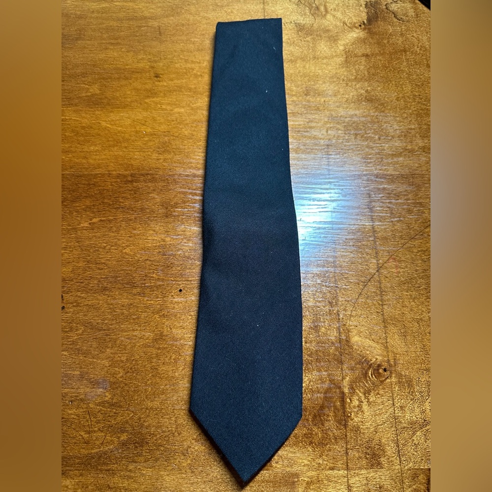 Army 4 in Hand Black Necktie for Service Uniforms - 55 Inch